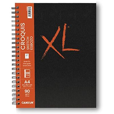 Canson XL Croquis Notizbuch A4 100 Blatt fein 90g Canson XL Croquis Notizbuch A4 100 Blatt fein 90g