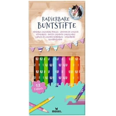 moses . Radierbare Buntstifte Pferde, 12 Stifte in bunten Farben, Perfekt für Kinder, 12er-Set Buntstifte zum Malen, Basteln & Kreativ sein, Für Kindergarten, Kindergeburtstage oder den Kunstunterricht moses . Radierbare Buntstifte Pferde, 12 Stifte in bunten Farben, Perfekt für Kinder, 12er-Set Buntstifte zum Malen, Basteln & Kreativ sein, Für Kindergarten, Kindergeburtstage oder den Kunstunterricht