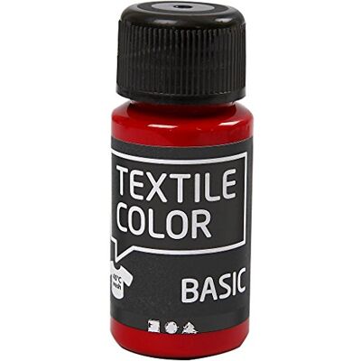 Creativ Company Textilfarbe, 50ml, Rot, Einheitsgröße Creativ Company Textilfarbe, 50ml, Rot, Einheitsgröße