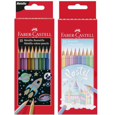 Faber-Castell Buntstifte Set Metallic & Pastell, 20-teilig Bruchsichere Farbstifte mit Metallic- und Pastellfarben für Kinder und Erwachsene Faber-Castell Buntstifte Set Metallic & Pastell, 20-teilig Bruchsichere Farbstifte mit Metallic- und Pastellfarben für Kinder und Erwachsene