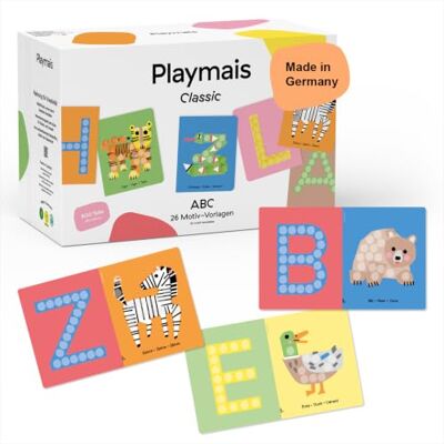 Playmais Classic ABC 800 Teile Bastelset natürliches Spielzeug inkl. Schwämmchen, Bastelmesser, 26 Motiv-Vorlagen vegan, verantwortungsvoll & sicher ab 4 Jahren Playmais Classic ABC 800 Teile Bastelset natürliches Spielzeug inkl. Schwämmchen, Bastelmesser, 26 Motiv-Vorlagen vegan, verantwortungsvoll & sicher ab 4 Jahren
