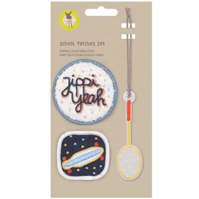 LÄSSIG Anhänger und Patches Set (3 Stk.) mit Druckknopf/School Patches Set Sport LÄSSIG Anhänger und Patches Set (3 Stk.) mit Druckknopf/School Patches Set Sport