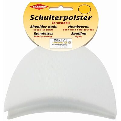 Kleiber KH 8 Schulterpolster mit Haken- und Flauschband Schulterpolster Halbmond, 50% Polyamid; 50% Polyurethan, Weiß, 9, 5 x 11, 5 x 4, 5 cm, 1 Einheiten Kleiber KH 8 Schulterpolster mit Haken- und Flauschband Schulterpolster Halbmond, 50% Polyamid; 50% Polyurethan, Weiß, 9, 5 x 11, 5 x 4, 5 cm, 1 Einheiten
