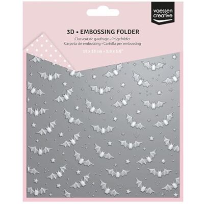 Creative 3D Prägeschablone Hintergrund Fledermäuse von 15 x 15 cm Bastelbedarf Herbst und Halloween für Grußkarten Bastelzubehör für DIY, Karten Basteln, Journaling und Scrapbooking Creative 3D Prägeschablone Hintergrund Fledermäuse von 15 x 15 cm Bastelbedarf Herbst und Halloween für Grußkarten Bastelzubehör für DIY, Karten Basteln, Journaling und Scrapbooking