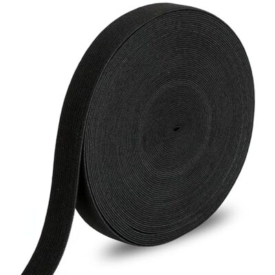 AiQInu Gummiband 2cm x 14m – Nähgummi für Hosenbund, Breites elastisches Band für Kleidung & DIY, Schwarz AiQInu Gummiband 2cm x 14m – Nähgummi für Hosenbund, Breites elastisches Band für Kleidung & DIY, Schwarz