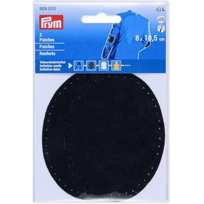 Prym 929010 Patches Velourslederimitat, aufbügelbar, 8 x 10,5 cm, schwarz Prym 929010 Patches Velourslederimitat, aufbügelbar, 8 x 10,5 cm, schwarz