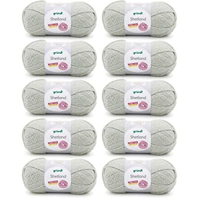Gründl Shetland Wolle - Melange Farbiges Garn zum Stricken & Häkeln Gründl Shetland Wolle - Melange Farbiges Garn zum Stricken & Häkeln