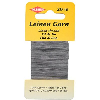 Kleiber Leinen-Garn, 20 m, dunkelgrau Kleiber Leinen-Garn, 20 m, dunkelgrau