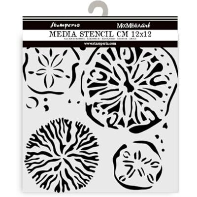 Stamperia Thick Stencils for Scrapbooks, Albums, Cards, Bullet Journalling, and More, Flexible Material, Easy to Clean, Perfect for Hobbies, Crafts and Gifting (Silent Sea, Sponges) Stamperia Thick Stencils for Scrapbooks, Albums, Cards, Bullet Journalling, and More, Flexible Material, Easy to Clean, Perfect for Hobbies, Crafts and Gifting (Silent Sea, Sponges)