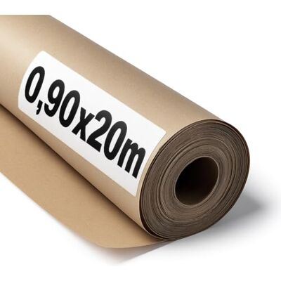 OFITURIA Naturbraunes Kraftpapier 70 g/m² – Rolle 0,90×20 m – 1 Rolle – Recyclingpapier für Verpackungen, Basteln und Dekoration – Reißfest – Geeignet für Acryl- und Ölfarben OFITURIA Naturbraunes Kraftpapier 70 g/m² – Rolle 0,90×20 m – 1 Rolle – Recyclingpapier für Verpackungen, Basteln und Dekoration – Reißfest – Geeignet für Acryl- und Ölfarben