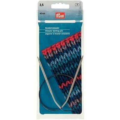 Prym 211245 Rundstricknadeln ALU 40 cm 3,50 mm grau Prym 211245 Rundstricknadeln ALU 40 cm 3,50 mm grau