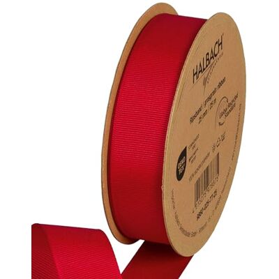 Halbach Seidenbänder Premium Ripsband Breite: 25 mm Länge: 25 m Nachhaltiges Geschenkband aus recyceltem Polyester Ideal als Schleifenband Farbe: rot Halbach Seidenbänder Premium Ripsband Breite: 25 mm Länge: 25 m Nachhaltiges Geschenkband aus recyceltem Polyester Ideal als Schleifenband Farbe: rot