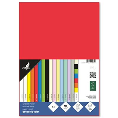 Kangaro Tonpapier Rot DIN A4-120g/m² FSC mix – 100 pack Briefpapier Bastelpapier DIY K-0043F075 29.7x21x1.5 Kangaro Tonpapier Rot DIN A4-120g/m² FSC mix – 100 pack Briefpapier Bastelpapier DIY K-0043F075 29.7x21x1.5