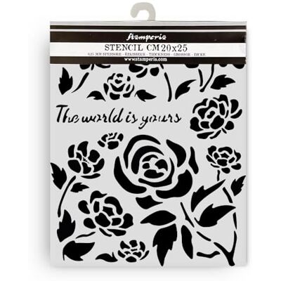 Stamperia Thick Stencils for Scrapbooks, Albums, Cards, Bullet Journalling, and More, Flexible Material, Easy to Clean, Perfect for Hobbies, Crafts and Gifting (Timeless, Roses) Stamperia Thick Stencils for Scrapbooks, Albums, Cards, Bullet Journalling, and More, Flexible Material, Easy to Clean, Perfect for Hobbies, Crafts and Gifting (Timeless, Roses)