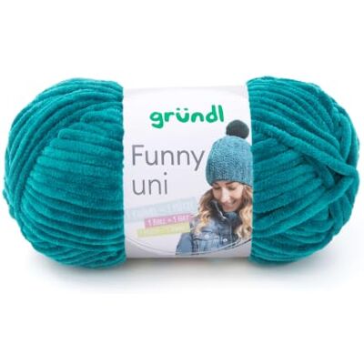 Gründl Wolle Funny uni Chenille Wolle 1 Knäuel 100 g, Petrol dicke weiche Chenille Wolle zum Häkeln Kuschelig und hautfreundlich 100 % Polyester 100 g / 120 m Nadelstärke 5 6 Gründl Wolle Funny uni Chenille Wolle 1 Knäuel 100 g, Petrol dicke weiche Chenille Wolle zum Häkeln Kuschelig und hautfreundlich 100 % Polyester 100 g / 120 m Nadelstärke 5 6