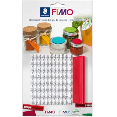 Fimo STAEDTLER 8700 09 Stempelset – 88 Zeichen, für Buchstabenstempel A–Z, Zahlen & Sonderzeichen – für Modellierarbeiten – Art.-Nr. 8700 09 Fimo STAEDTLER 8700 09 Stempelset – 88 Zeichen, für Buchstabenstempel A–Z, Zahlen & Sonderzeichen – für Modellierarbeiten – Art.-Nr. 8700 09