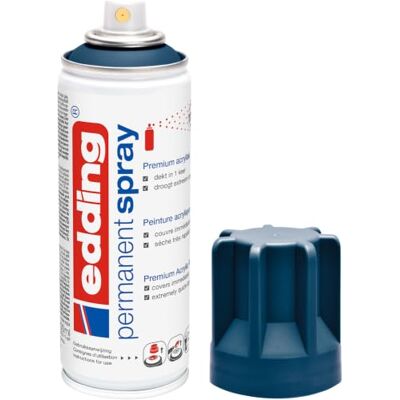 edding 5200 Permanent Spray elegant nachtblau matt 200 ml Sprühlack Acryllack zum Lackieren und Dekorieren von Glas, Metall, Holz, Keramik, Kunststoff, Leinwand edding 5200 Permanent Spray elegant nachtblau matt 200 ml Sprühlack Acryllack zum Lackieren und Dekorieren von Glas, Metall, Holz, Keramik, Kunststoff, Leinwand