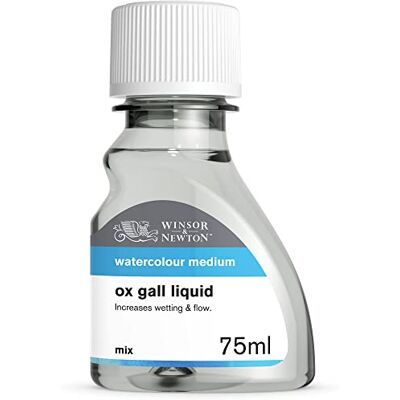 Winsor & Newton 2621766 Ochsengalle zum Entfetten von Untergründen vor dem Bemalen mit Gouache- oder Aquarellfarben 75ml Flasche Winsor & Newton 2621766 Ochsengalle zum Entfetten von Untergründen vor dem Bemalen mit Gouache- oder Aquarellfarben 75ml Flasche