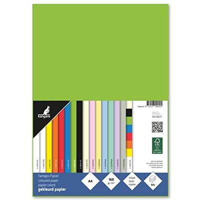 Kangaro Tonpapier Grün DIN A4 160g/m² FSC mix – 50 pack Briefpapier Bastelpapier DIY K-0039-275 29.7x21x1 Kangaro Tonpapier Grün DIN A4 160g/m² FSC mix – 50 pack Briefpapier Bastelpapier DIY K-0039-275 29.7x21x1