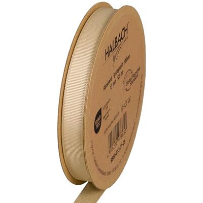 Halbach Seidenbänder Premium Ripsband Breite: 13 mm Länge: 25 m Nachhaltiges Geschenkband aus recyceltem Polyester Ideal als Schleifenband Farbe: sand Halbach Seidenbänder Premium Ripsband Breite: 13 mm Länge: 25 m Nachhaltiges Geschenkband aus recyceltem Polyester Ideal als Schleifenband Farbe: sand