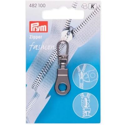 Prym _482100-1 Fashion Öse gunmetal Zipper, Metall, 10 x 40 mm Prym _482100-1 Fashion Öse gunmetal Zipper, Metall, 10 x 40 mm