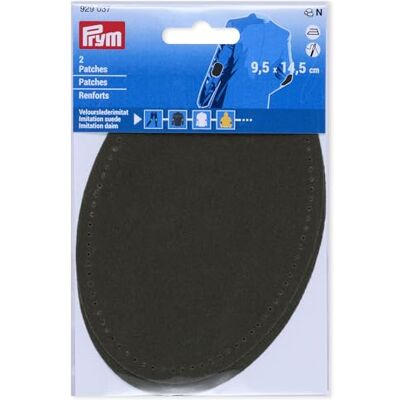 Prym 929037 Patches Velourslederimitat, aufbügelbar, 9,5 x 14,5 cm, oliv Prym 929037 Patches Velourslederimitat, aufbügelbar, 9,5 x 14,5 cm, oliv