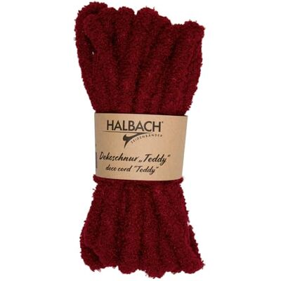 Halbach Seidenbänder Handstrickwolle aus Teddystoff Breite: 15mm Länge: 8 m Chunky Kuschelwolle Wolle zum Stricken und Häkeln Farbe: weinrot Halbach Seidenbänder Handstrickwolle aus Teddystoff Breite: 15mm Länge: 8 m Chunky Kuschelwolle Wolle zum Stricken und Häkeln Farbe: weinrot