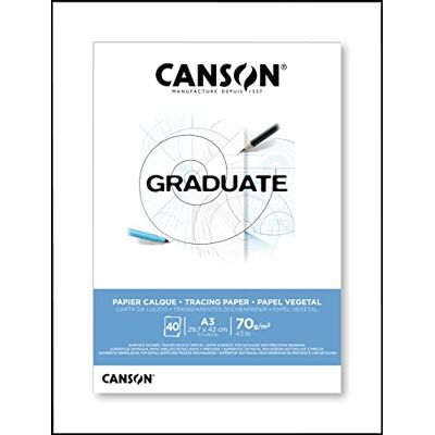 Canson Graduate – TRACING – Block 50 Blatt – A3-70 g/m² Canson Graduate – TRACING – Block 50 Blatt – A3-70 g/m²