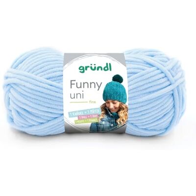 Gründl Wolle Funny uni Chenille Wolle 1 Knäuel 100 g, Pastellblau dicke weiche Chenille Wolle zum Häkeln Kuschelig und hautfreundlich 100 % Polyester 100 g / 120 m Nadelstärke 5 6 Gründl Wolle Funny uni Chenille Wolle 1 Knäuel 100 g, Pastellblau dicke weiche Chenille Wolle zum Häkeln Kuschelig und hautfreundlich 100 % Polyester 100 g / 120 m Nadelstärke 5 6