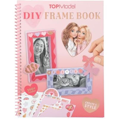 Depesche 13777 TOPModel DIY Frame Book Bastelbuch zum Falten bunter Bilderrahmen, Kreativbuch inkl. 6 Stickerbogen mit Accessoire-Aufkleber Depesche 13777 TOPModel DIY Frame Book Bastelbuch zum Falten bunter Bilderrahmen, Kreativbuch inkl. 6 Stickerbogen mit Accessoire-Aufkleber