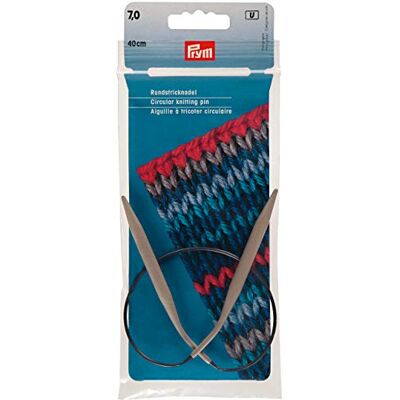 Prym 211383 Rundstricknadeln ALU 40 cm 7,00 mm grau Prym 211383 Rundstricknadeln ALU 40 cm 7,00 mm grau