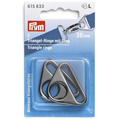 Prym 615833 Steg 30 mm gunmetal Triangel-Ringe, Zinklegierung _615833-1 Prym 615833 Steg 30 mm gunmetal Triangel-Ringe, Zinklegierung _615833-1