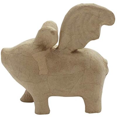 décopatch Sa218C Schwein aus Pappmaché fliegend 16x9,5x15cm Kartonbraun décopatch Sa218C Schwein aus Pappmaché fliegend 16x9,5x15cm Kartonbraun