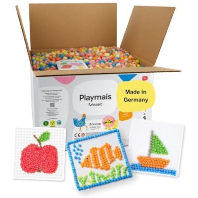Playmais Eduline Mosaic Refill 12000 Bastelset natürliches Spielzeug inkl. 1 Schwämmchen, 1 Anleitung vegan, verantwortungsvoll & sicher für Kinder & Umwelt ab 3 Jahren Playmais Eduline Mosaic Refill 12000 Bastelset natürliches Spielzeug inkl. 1 Schwämmchen, 1 Anleitung vegan, verantwortungsvoll & sicher für Kinder & Umwelt ab 3 Jahren