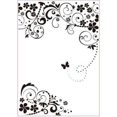 Creative Darice 3605-005 Prägefolder Schablone, Rahmen, Schmetterling A4, Plastik, transparent, 29.7 x 21 x 0.3 cm Creative Darice 3605-005 Prägefolder Schablone, Rahmen, Schmetterling A4, Plastik, transparent, 29.7 x 21 x 0.3 cm