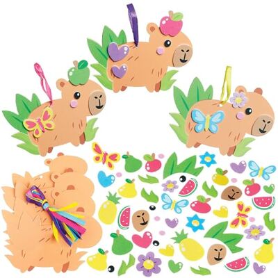 Baker Ross WA109 Capybara Mix & Match Dekorationssets – 8er-Pack, lustige Bastelsets aus Schaumstoff für die Schule und zu Hause Baker Ross WA109 Capybara Mix & Match Dekorationssets – 8er-Pack, lustige Bastelsets aus Schaumstoff für die Schule und zu Hause