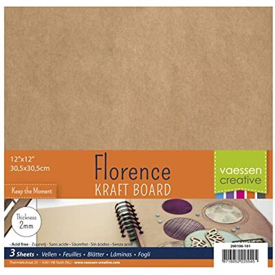Creative Kraft Board 2mm Dick - 3 Blätter - Scrapbooking Creative Kraft Board 2mm Dick - 3 Blätter - Scrapbooking