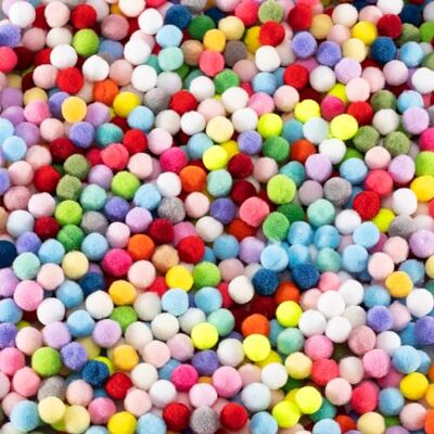 Carehabi 1100 Stück Mini Pompons Bunt, 10mm Bunte Pompons zum Basteln, Filzkugeln Bunt Klein, Pompoms zum Basteln für Kinder, Bunte Pompons für Ostern DIY Kreativen Handwerk Dekorationen Carehabi 1100 Stück Mini Pompons Bunt, 10mm Bunte Pompons zum Basteln, Filzkugeln Bunt Klein, Pompoms zum Basteln für Kinder, Bunte Pompons für Ostern DIY Kreativen Handwerk Dekorationen