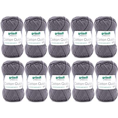 Gründl Cotton Quick Uni Mehrfarbige Garn - Stricken & Häkeln - 50g Gründl Cotton Quick Uni Mehrfarbige Garn - Stricken & Häkeln - 50g