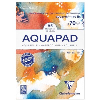 Clairefontaine 975720C Aquarellpapier - 3er-Block-Set - A5 Studienqualität Clairefontaine 975720C Aquarellpapier - 3er-Block-Set - A5 Studienqualität