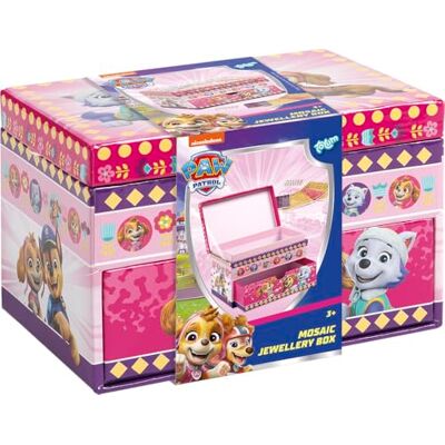 Totum PAW Patrol Schmuckbox zum Diamantbasteln Kreatives Bastelset mit Ausziehschublade – Schmuckaufbewahrung & DIY-Deko für Kinder mit Skye & Everest Totum PAW Patrol Schmuckbox zum Diamantbasteln Kreatives Bastelset mit Ausziehschublade – Schmuckaufbewahrung & DIY-Deko für Kinder mit Skye & Everest