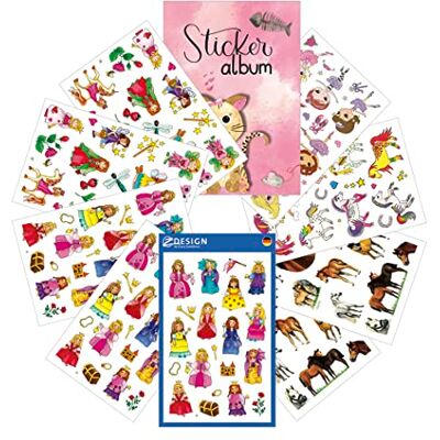 Avery 170 Sticker für Kinder mit Stickeralbum (Mädchen, Mitgebsel, Mitbringsel, Kindergeburtstag, Gastgeschenke, Stickerheft, Aufkleber) 59985 Avery 170 Sticker für Kinder mit Stickeralbum (Mädchen, Mitgebsel, Mitbringsel, Kindergeburtstag, Gastgeschenke, Stickerheft, Aufkleber) 59985