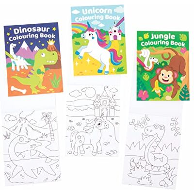 Baker Ross FE577 Mini Malbuch für Kinder 12er Pack, Kindergeburtstag Mitgebsel, Kinderbeschäftigung, Mitbringsel für den Kindergarten Baker Ross FE577 Mini Malbuch für Kinder 12er Pack, Kindergeburtstag Mitgebsel, Kinderbeschäftigung, Mitbringsel für den Kindergarten