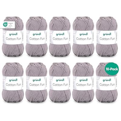 Gründl Cotton Fun Hellgrau - Garn Gründl Cotton Fun Hellgrau - Garn
