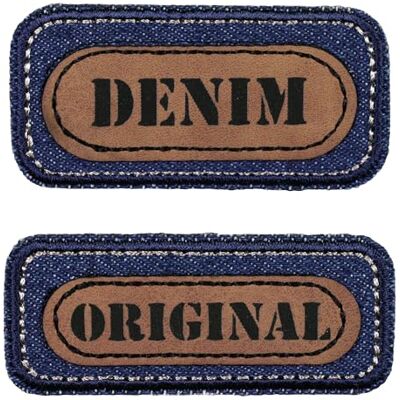 Prym 921495 Applikation Jeans DENIM, blau/braun Prym 921495 Applikation Jeans DENIM, blau/braun