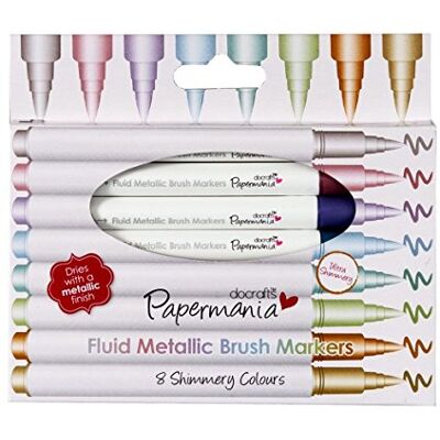 ART Pinselstifte - Metallische Farben - Set mit 8 ART Pinselstifte - Metallische Farben - Set mit 8