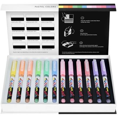 Karin PIGMENT decobrush Pastel Colors Collection, 29C7, 12 Stück (1er Pack) Karin PIGMENT decobrush Pastel Colors Collection, 29C7, 12 Stück (1er Pack)