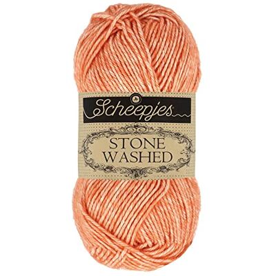 Scheepjes Stone Washed Garn – Koralle Nr. 816, Baumwoll-Acryl, 50 g Scheepjes Stone Washed Garn – Koralle Nr. 816, Baumwoll-Acryl, 50 g