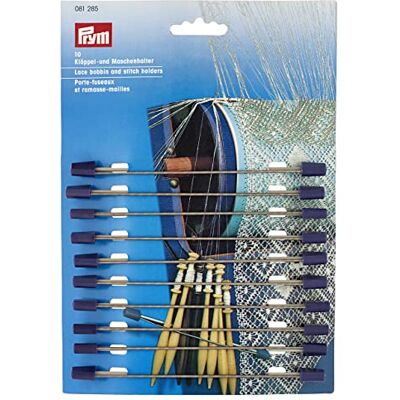 Prym 081285 Klöppel- und Maschenhalter 13 cm pflaumenblau, 10 Stück, Violett Prym 081285 Klöppel- und Maschenhalter 13 cm pflaumenblau, 10 Stück, Violett