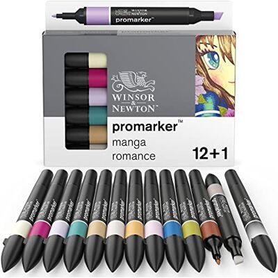Winsor & Newton 290161 Grafikmarker, Marker, Romance-13, 13 Farben Manga Romance, stück Winsor & Newton 290161 Grafikmarker, Marker, Romance-13, 13 Farben Manga Romance, stück